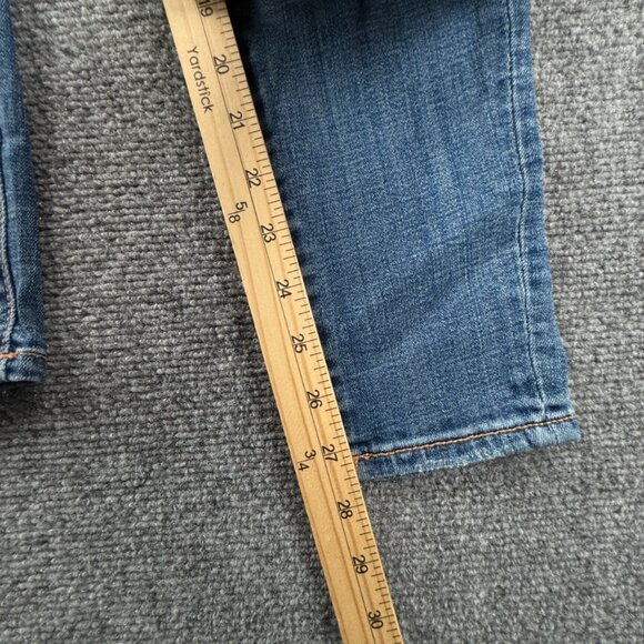 True Religion Halle Mid Rise Super Skinny Jeans Stretch Size 28x27.5 Blue Urban - Picture 7 of 15